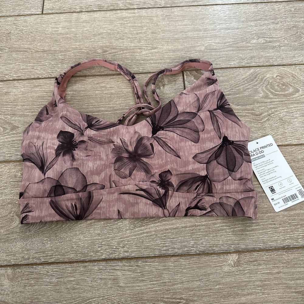 NWT M Althleta Solace Printed Bra D-DD